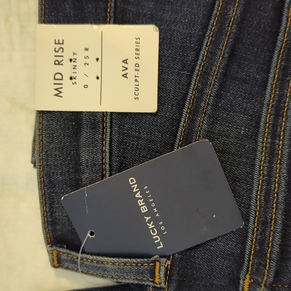 LUCKY BRAND Jeans 0/25 Mid Skinny NWT - Picture 2 of 8